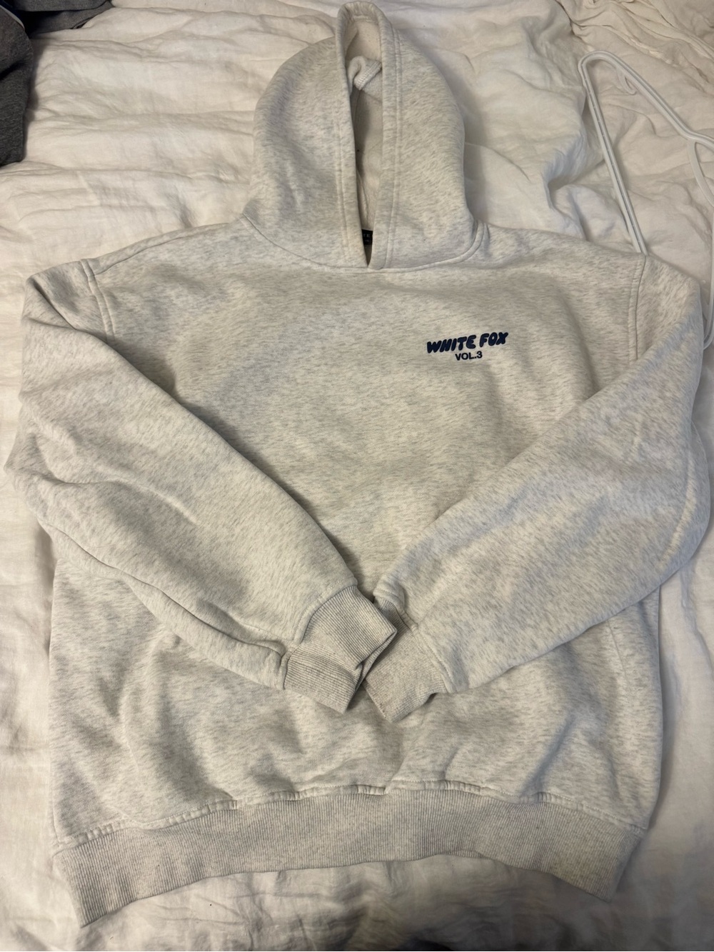 White Fox Vol.3 Light Gray Hoodie - Pullover Hoodie